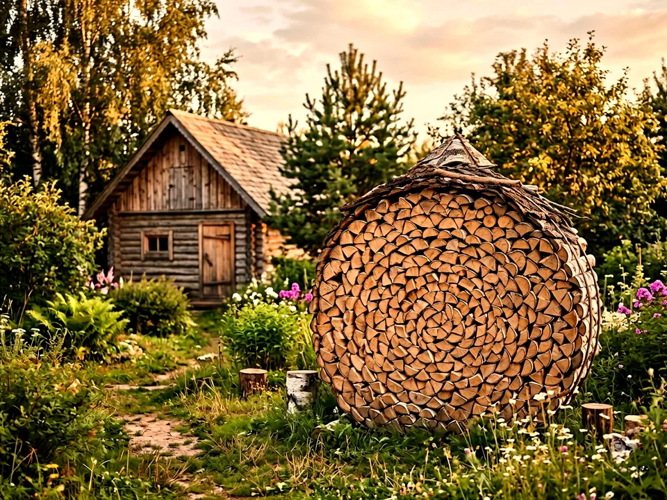 Круговая поленница holzhausen, Абакан, улица Речная, 10К